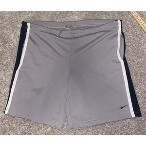 NIKE Gray Tag DRI-FIT Mens 42 Gray Active Stretch Shorts‎ Basketball Gym Casual